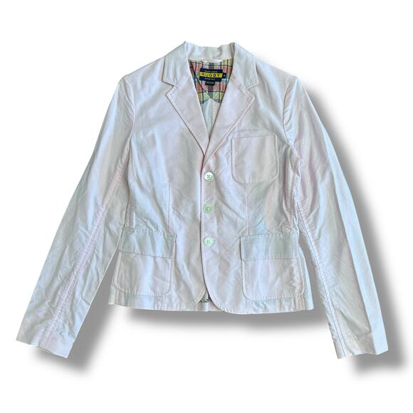 Ralph Lauren Rugby Blazer Women’s Size 4 Pink Jacket Rare Discontinued Vintage - Picture 1 of 9